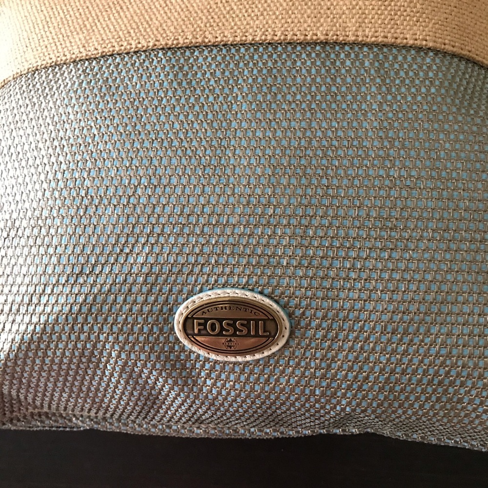 NWOT FOSSIL WOVEN CROSSBODY/HAND BAG - Picture 6 of 10
